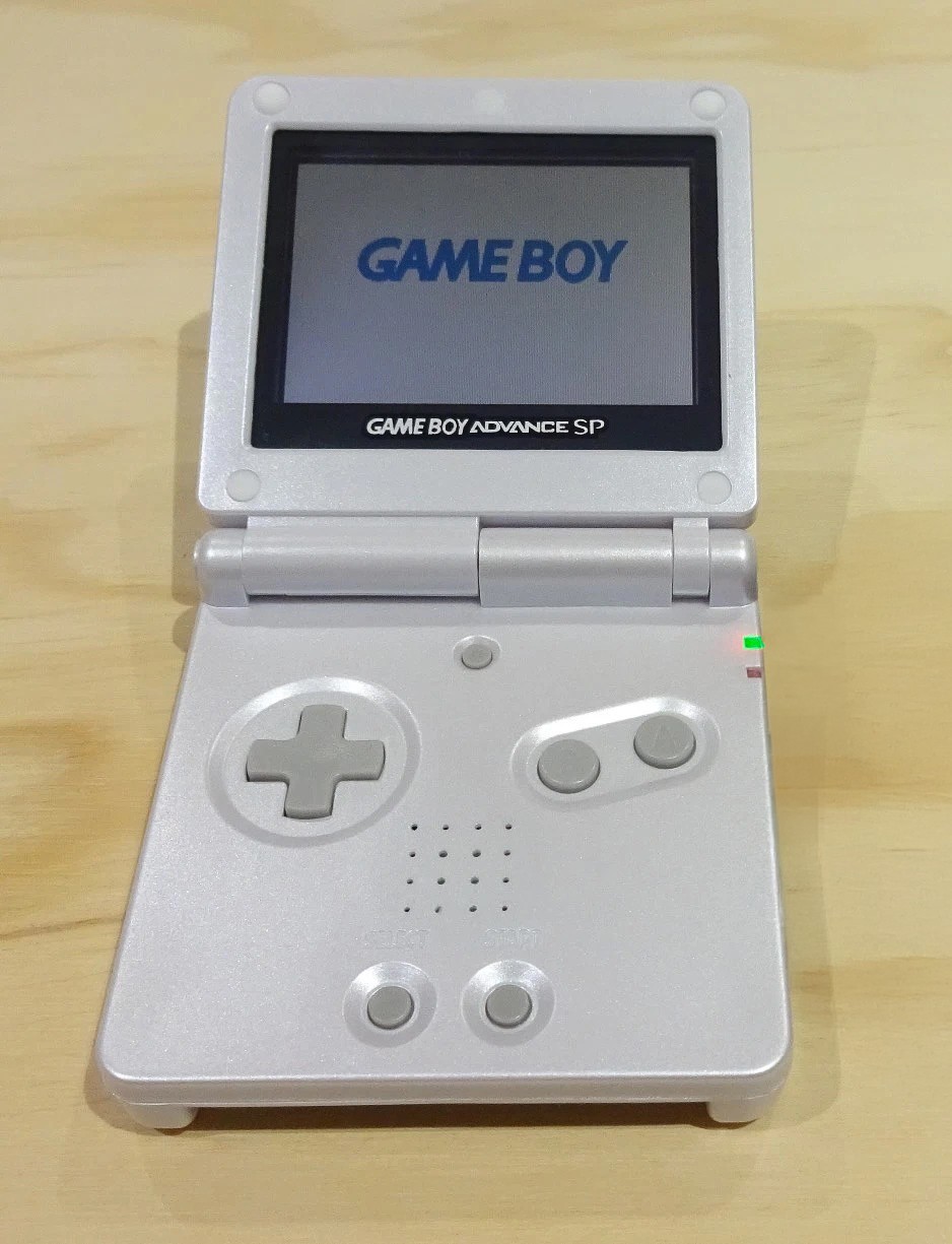 ゲームボーイアドバンス (ホワイト )SP Nintendo Game Boy Advance GBA SP System Pearl White AGS 001
