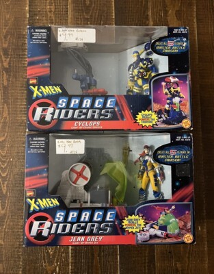 Marvel X-MEN Space Riders vintage Toy Biz Figures - Cyclopes & Jean Gray - NIB