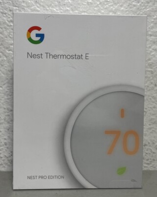 NEW Google Nest Thermostat E Pro Edition Model A0063 T4001ES - Factory Sealed