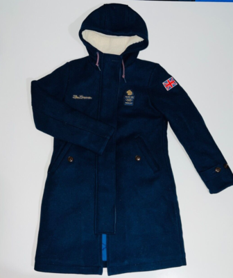 Team GB Ben Sherman 2022 Winter Olympic Duffle Ceremony Coat Women UK 8 UK 10