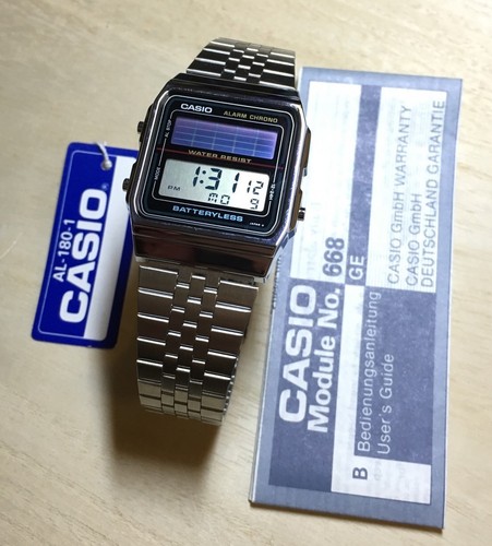 casio vintage solar watch