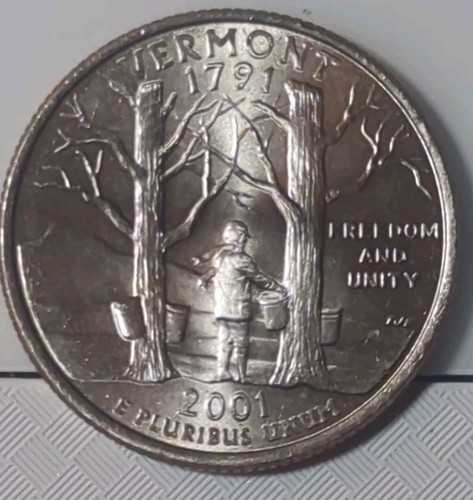 【新品未開封】2001年発行 バーモント州Quarter 1 バンク•ロール 2001 P Vermont State Quarter Uncirculated | eBay