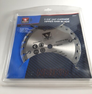 NEIKO TOOLS USA 7-1/4'' inch, 24 Teeth Carbide Tipped Saw Blade