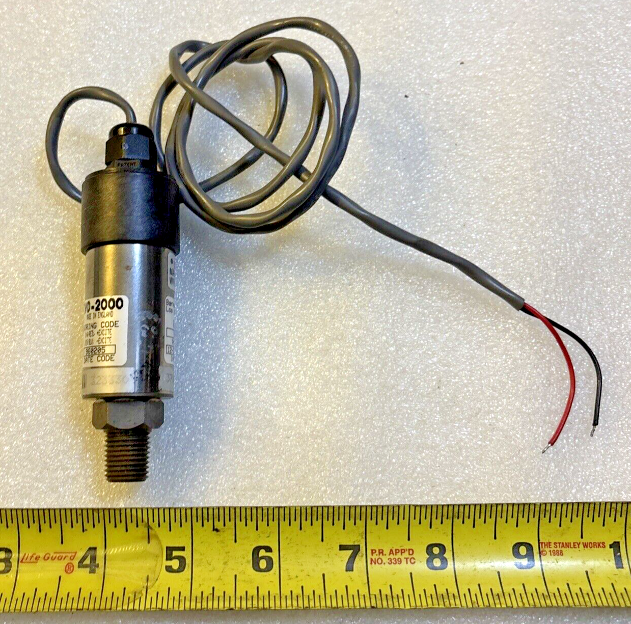 Barksdale 805H2-05 Pressure Transducer CVD-2000 IN:12-36VDC