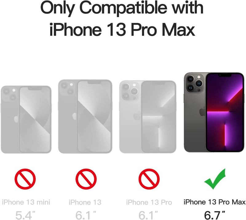Magnetic Case for iPhone 13 Pro Max 6.7-Inch, Compatible with MagSafe, Transluce