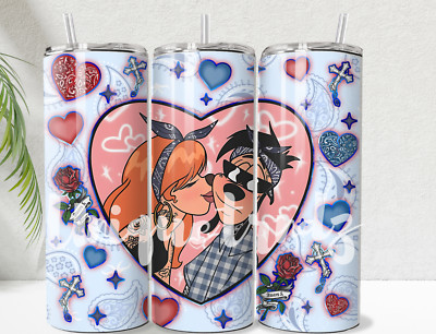 Chicano Goofy Couple Cholo Straight 20oz Tumbler Insulated Stainless Steel