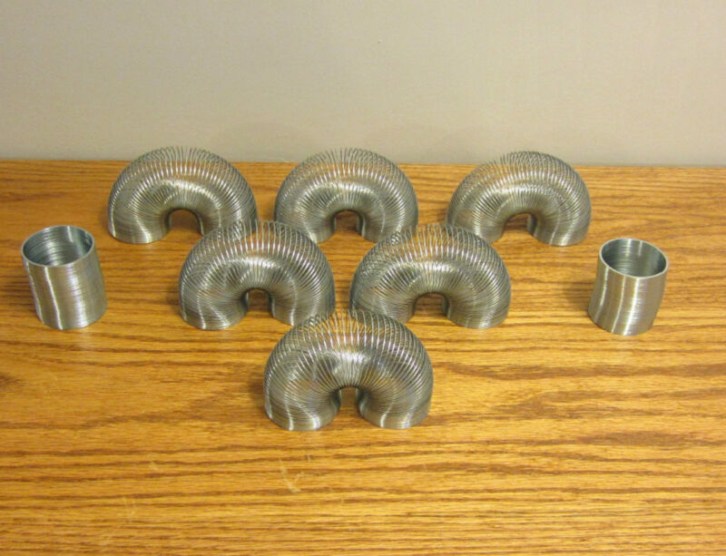 8 New Silver Metal Coil Springs Classic Kids Toy Party Favor 2" Coil Spring