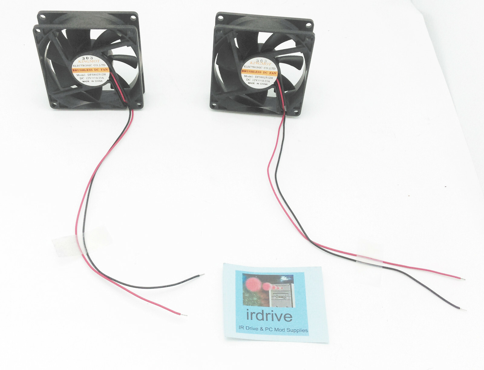 Lot 2 NEW Kingmot 80mm 2wire DFS802512H Internal Power Supply Fan