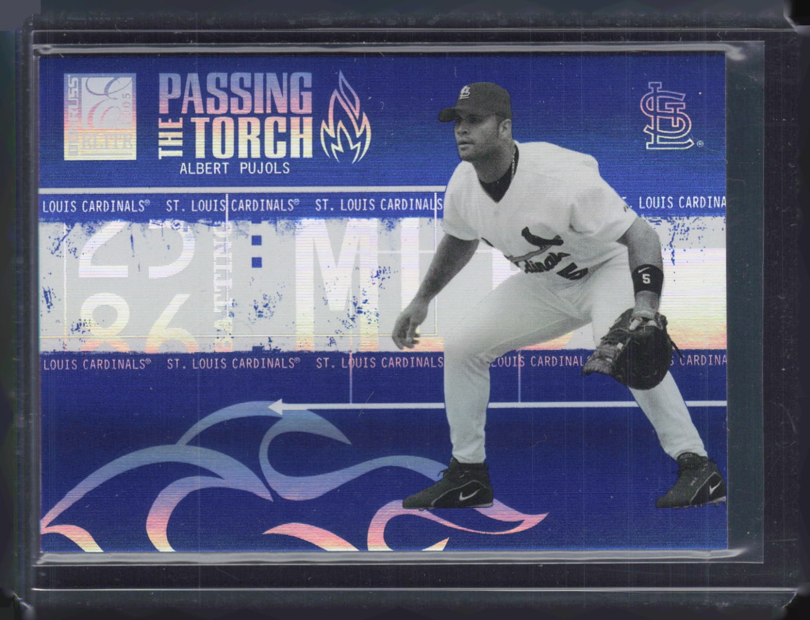 2005 Donruss Elite Passing the Torch Blue Albert Pujols /1000