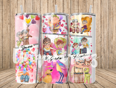 Carl & Ellie Up  Straight 20oz Tumbler Insulated Stainless Steel
