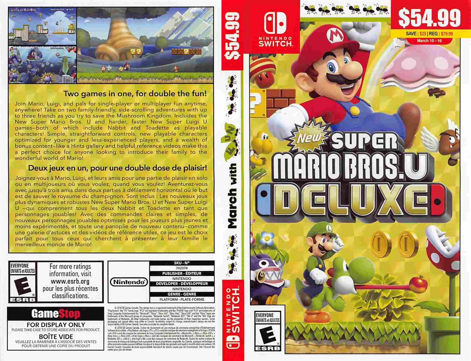 任天堂Switch 本体セット+Mario U Deluxe Amazon.com: Nintendo