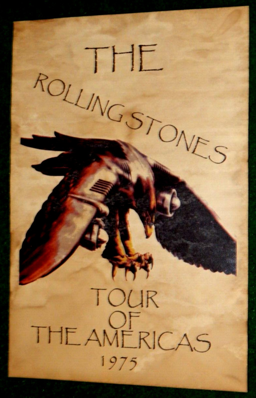 The Rolling Stones Tour of the Americas 1975 Concert Poster REPOP