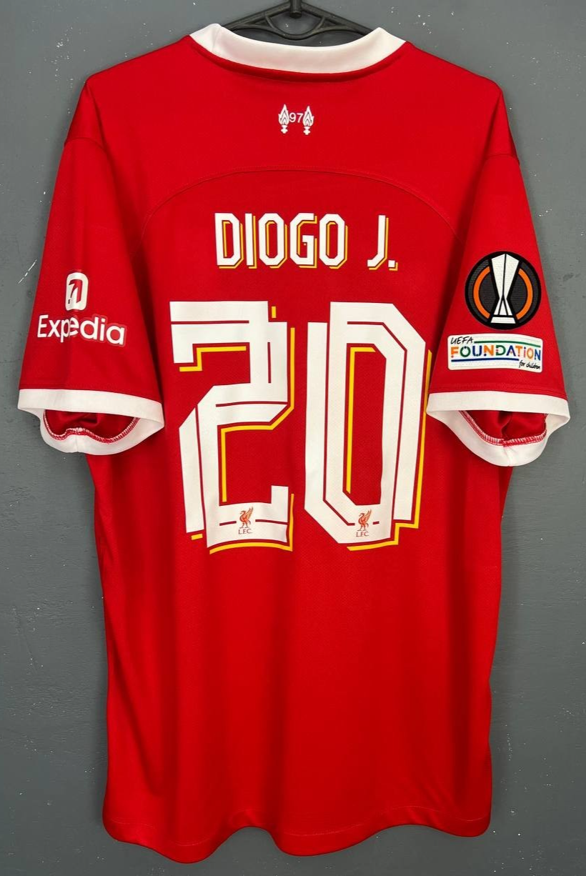 MEN'S FC LIVERPOOL 2023/2024 DIOGO JOTA #20 SOCCER FOOTBALL