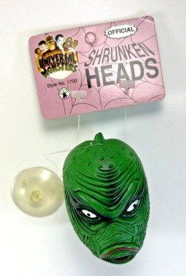 Vintage Universal Monsters Creature Shrunken Head w/ Suction Cup NWT