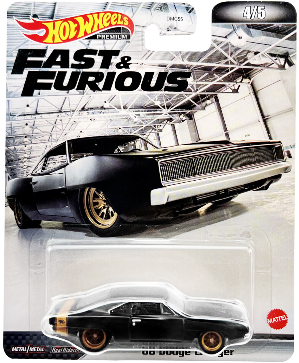 ミニカー Hot Wheels '68 Dodge Charger 1:18 1968 DODGE CHARGER MATT BLACK 