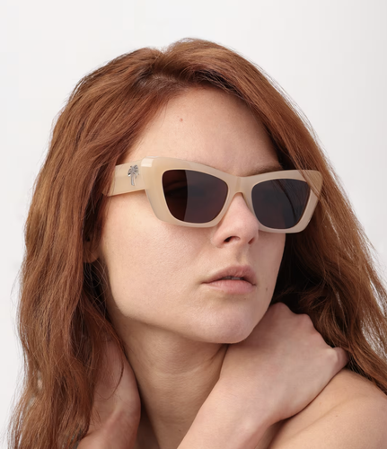 PALM ANGELS PALM ANGELS PERI058S24PLA0011764 FAIRFIELD SAND SUNGLASSES