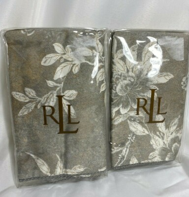 NEW! Ralph Lauren ODEON FLORAL Silver Bronze Gray Grey European Pillowshams Euro