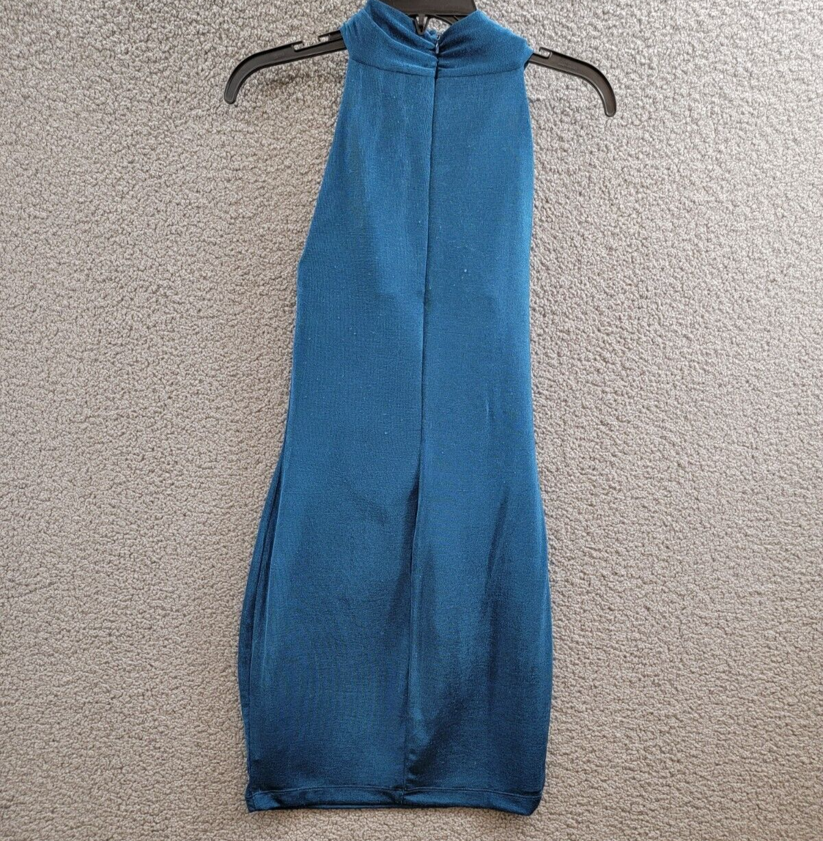 GUESS Yasmine Crossover Halter Dress Women's S Blue Blood Back Zipped Closure - Picture 9 of 15