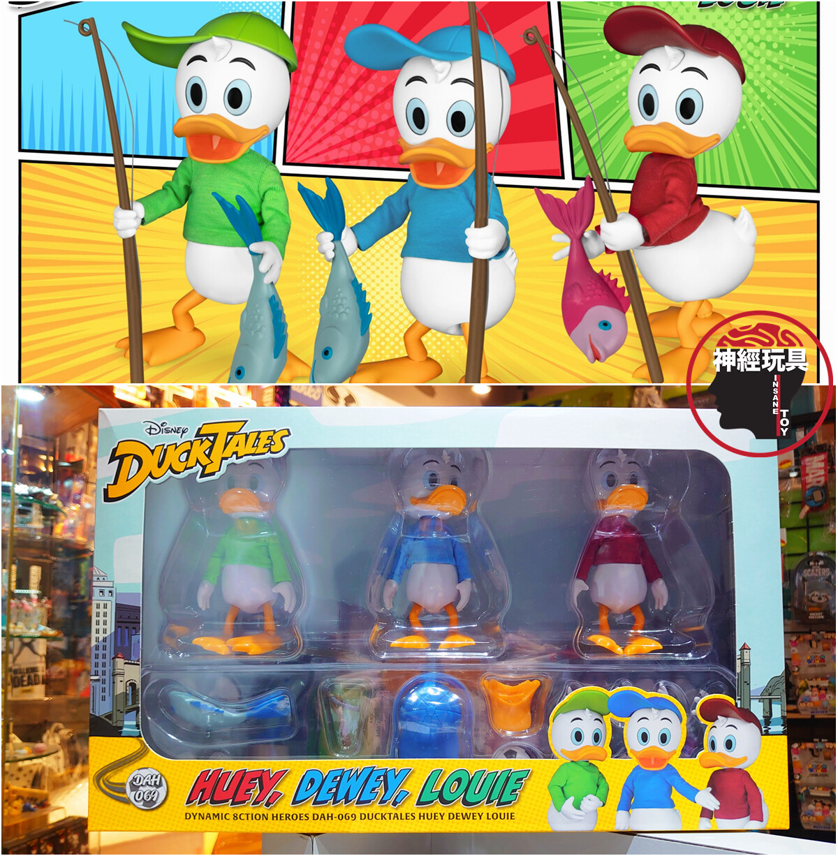 WCDD 3点セット　☆NephewDuck ☆Huey ☆Louie SHDL - Huey, Dewey, and Louie Duck Bath Duck Toy Set