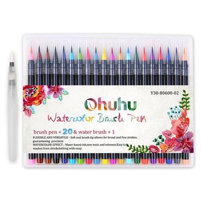 Markers Pen Soft Brush 20 Watercolor Graffiti Art Sketch A Water Coloring Brush