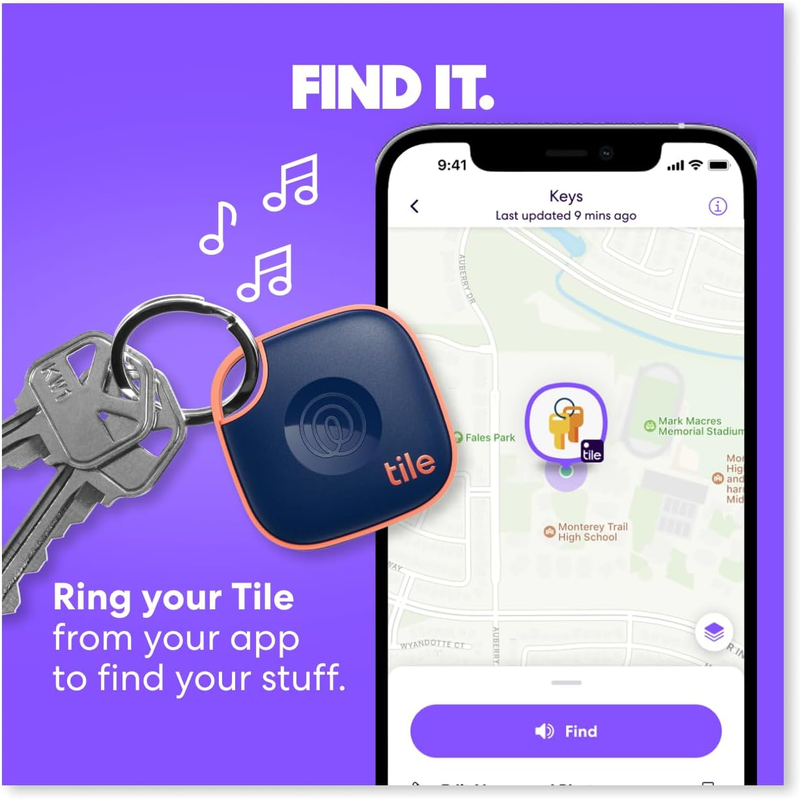 by Life360 Mate - Bluetooth Tracker, Keys Finder and Item Locator for Keys, Bags