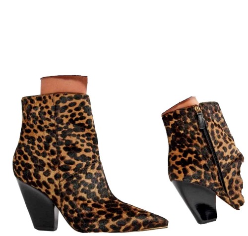 セール！国内入荷☆Tory Burch Lila Ankle Booties 90mmヒール TORY BURCH LILA 90MM ZIP-UP ANKLE BOOT CALF HAIR LEOPARD