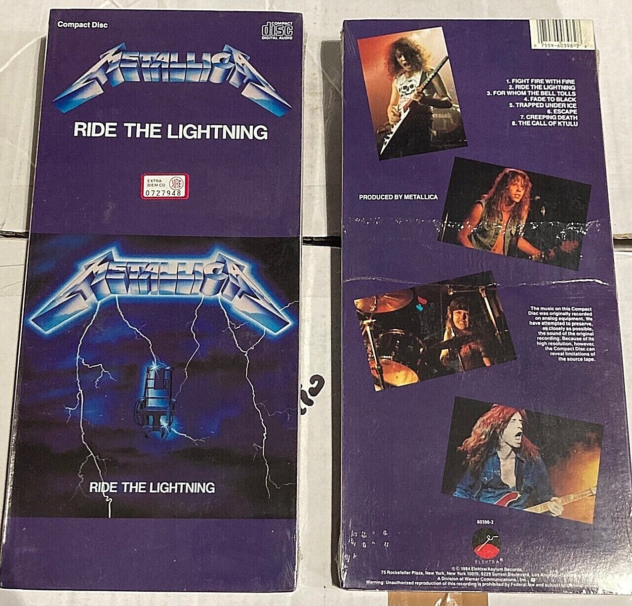 Metallica – Ride The Lightning - CD LONGBOX USA Metallica – Ride The Lightning - CD LONGBOX USA