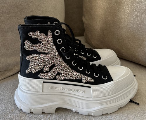 ◆AlexanderMcQueen綿切りトップ New Alexander McQueen Tread Slick Chunky High Top Sneaker
