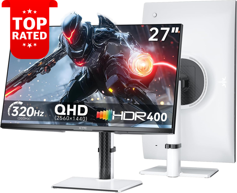27 Inch Gaming Monitor 300Hz QHD 1440P Fast IPS Adaptive Freesync HDR DP HDMI