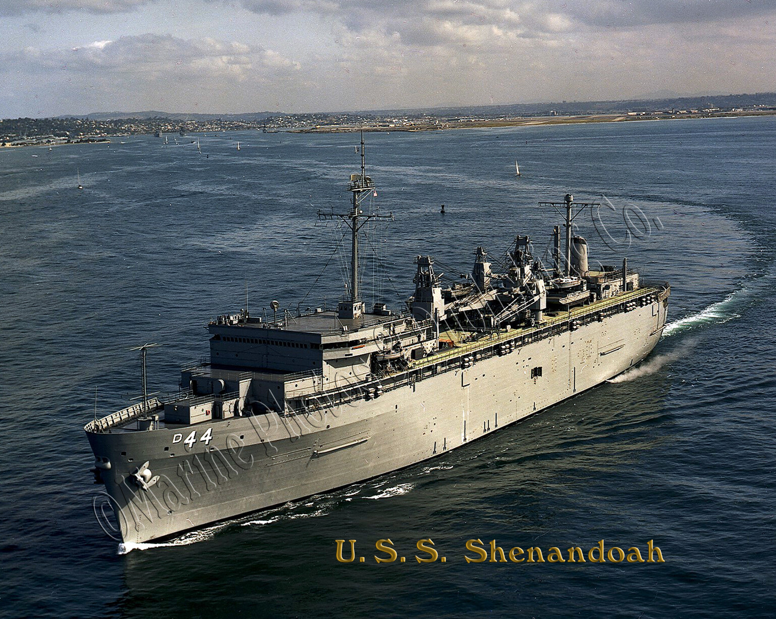 USS SHENANDOAH AD 44 Photo Print Personalized US Navy 1983 USS SHENANDOAH AD 44 Photo Print Personalized US Navy 1983