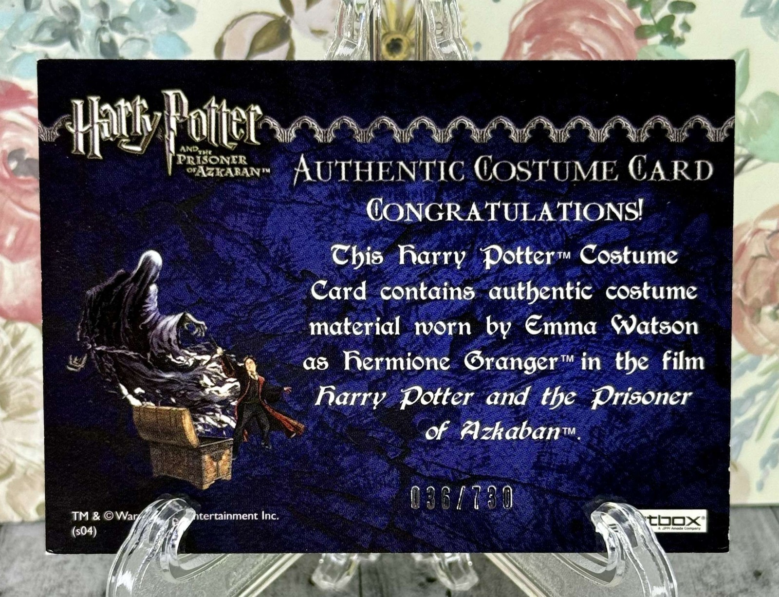 Harry Potter-Emma Watson-Hermione Granger-Screen Used-Relic-Movie-Costume Card