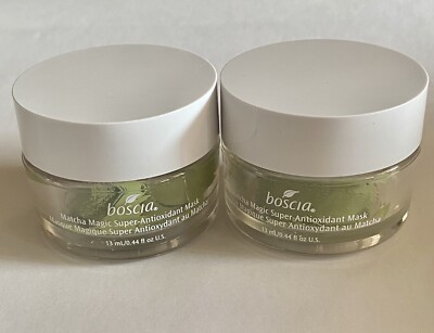 X2 Boscia MATCHA Magic Super Antioxidant Mask 0.44 oz ea .88 oz Total