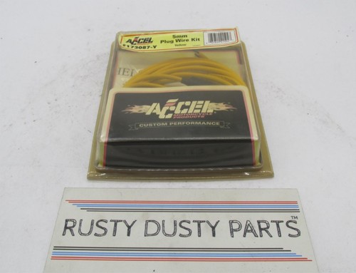 Y！ Accel Motorcycle 5MM Yellow Ignition Spark Plug Wire Kit