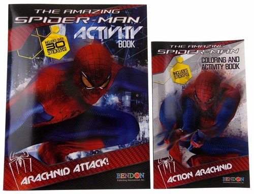 The Amazing SpiderMan Activity Coloring Book Lot 4 Marvel Action Arachnid Attack