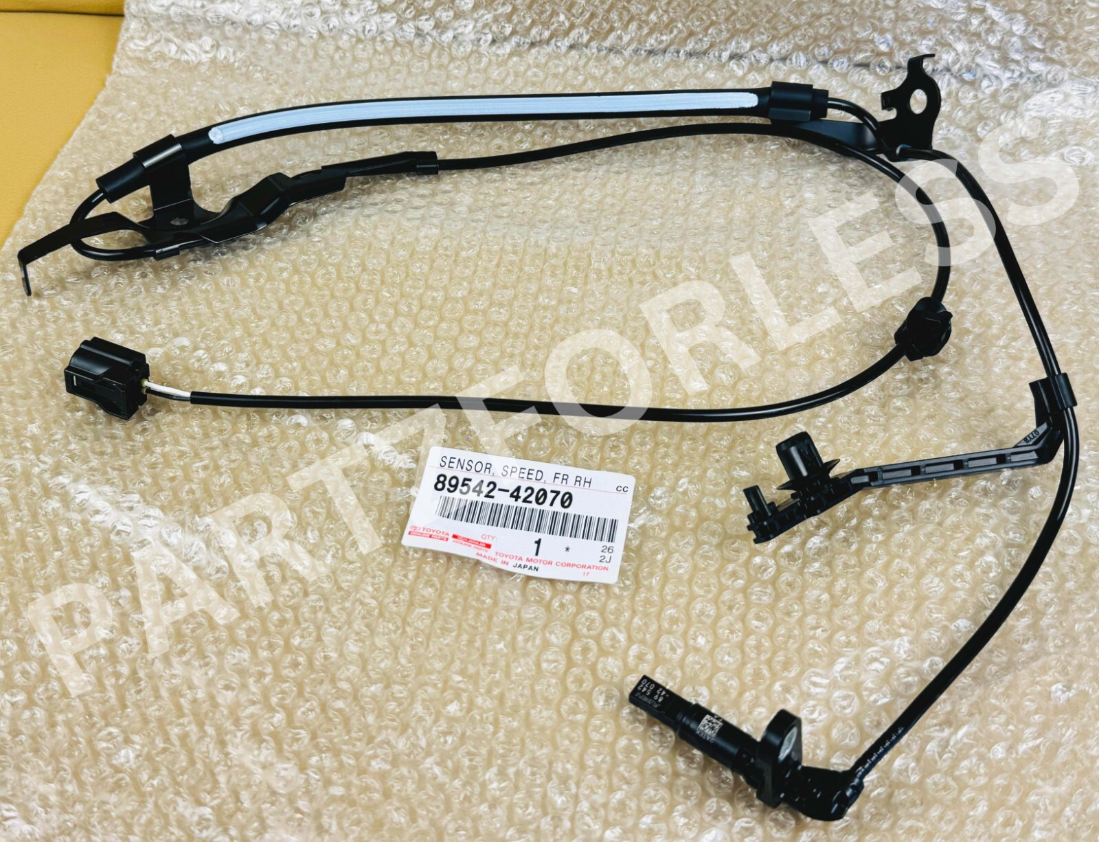 89542-42070 TOYOTA GENUINE SENSOR, SPEED, FRONT RH 8954242070 NEW OEM 89542-42070 TOYOTA GENUINE SENSOR, SPEED, FRONT RH 8954242070 NEW OEM