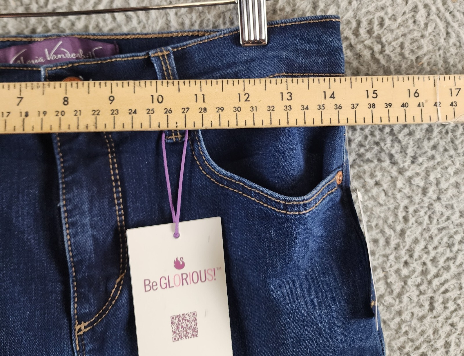 Gloria Vanderbilt Amanda High Rise Straight Leg Jeans Women's 8P Madison - Picture 7 of 17