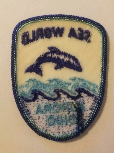 Vintage SEA WORLD Aurora,OH Iron-on Patch NEW