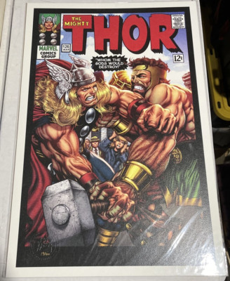 Thor #126 Recreation Hercules 12'' x 18'' Print #19/100 w/COA John Herbert