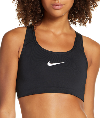 Nike A5509 Black Dry Swoosh Sports Bra Women's Size M