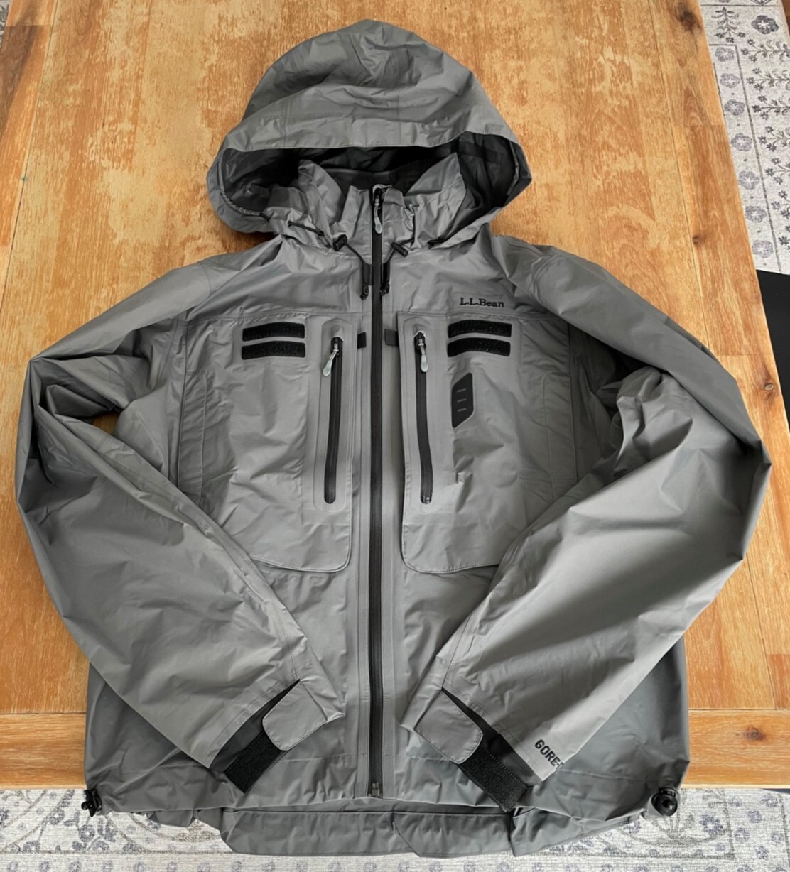 LL Bean Men's Gore-Tex PacLite Stowaway Wading Jacket, Large LL Bean Men's Gore-Tex PacLite Stowaway Wading Jacket, Large