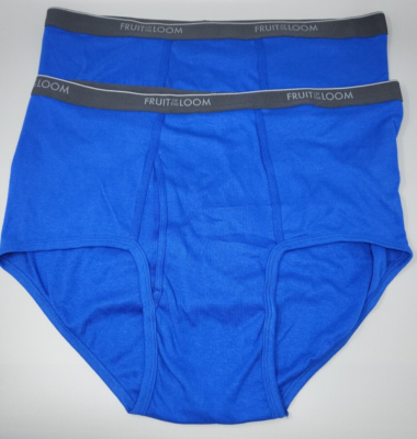 Fruit of the Loom Underwear Briefs Size 3XB Royal Blue 100% COTTON