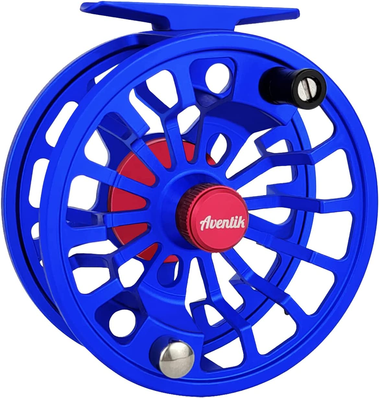 Fly Fishing Reel CNC Aluminum Trout Arbor Freshwater Fly Reel Blue 5/7
