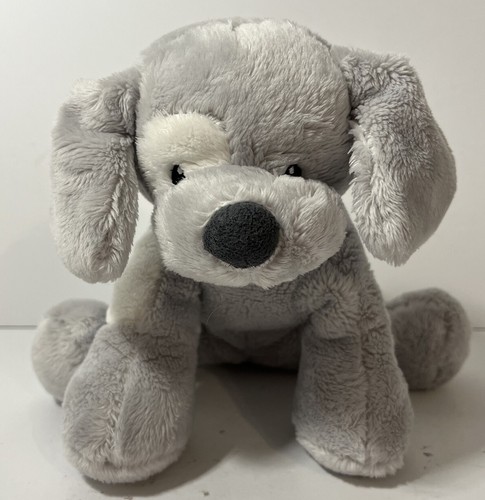 Baby Gund Gray and White Spunky Puppy Dog 4059063 Plush Stuf