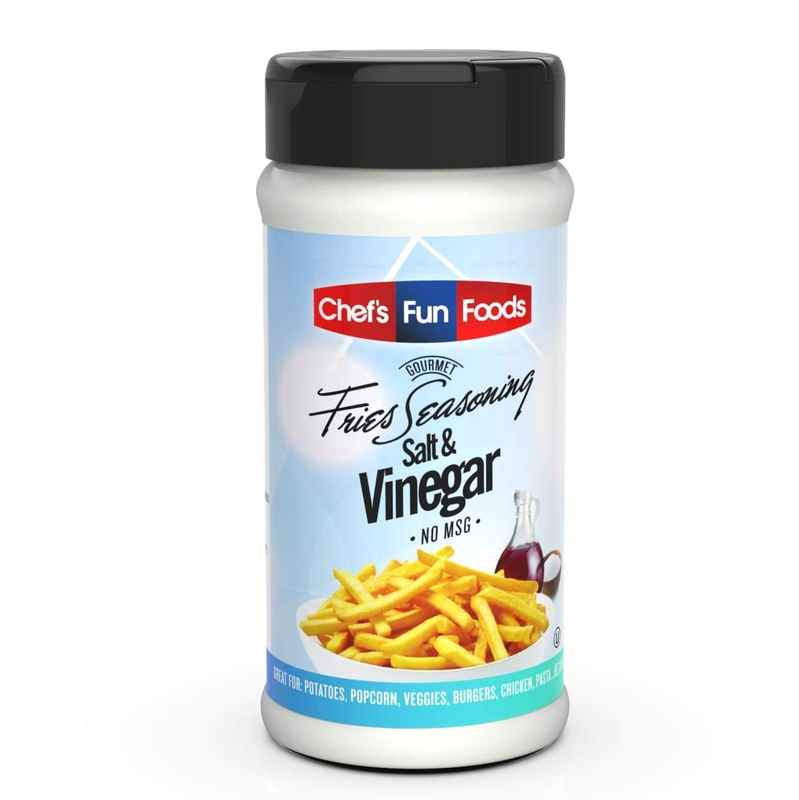 Gourmet Fries Seasonings Bottle Salt and Vinegar 12 Ounce