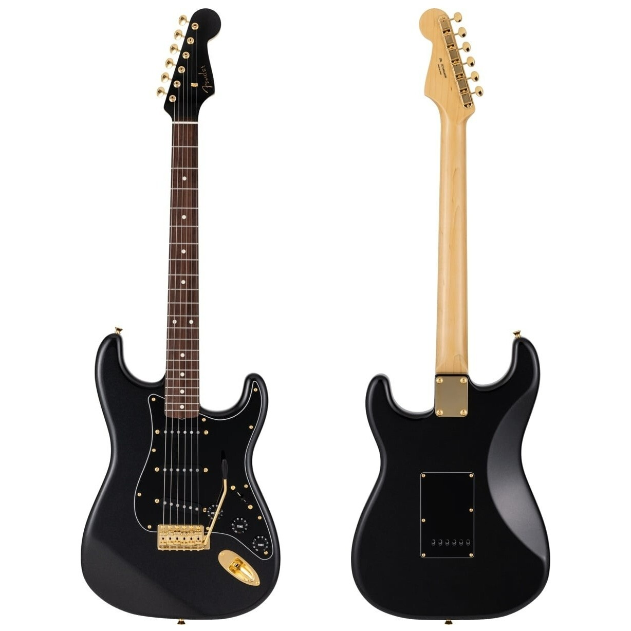 週末セール！Fender homage black stratcaster 2021 Fender Limited Edition MIJ Japan Stratocaster Noir