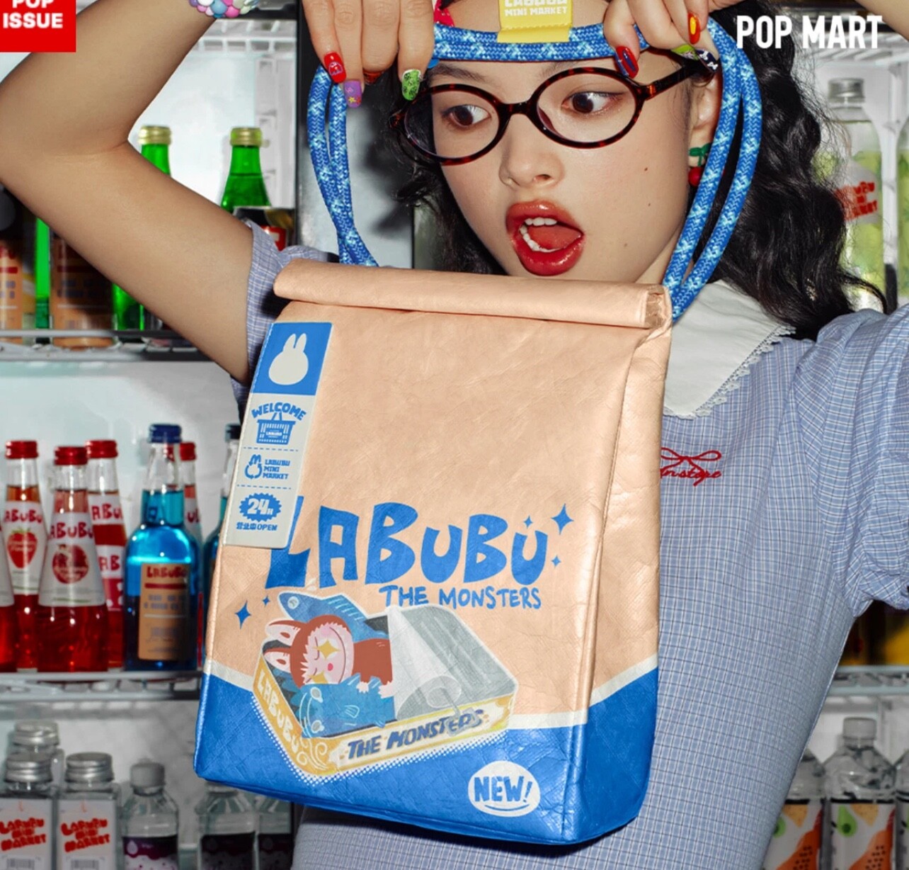 THE MONSTERS Wacky Mart サンドイッチ ミニバッグ The Monsters Labubu Wacky Mart Series Sandwich Mini Bag - 怪
