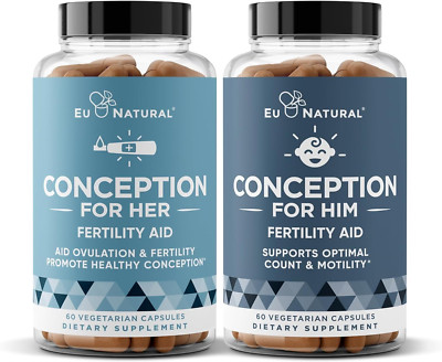Conception Fertility for Her & Him Bundle - Fertility Supplements Combo for Wome