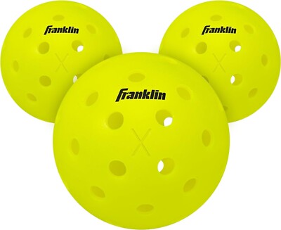 Franklin Sports Outdoor Pickleballs - X-40 Pickleball Balls - USA Pickleball