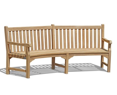 Lansbury Curved Garden Bench Sustainable Premium Teak Patio