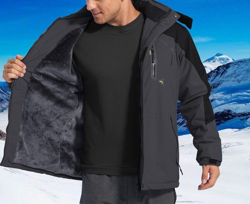 Men's Thermal Ski Snow Jacket Winter Outdoor Mountain Climbing Casual Work Coats